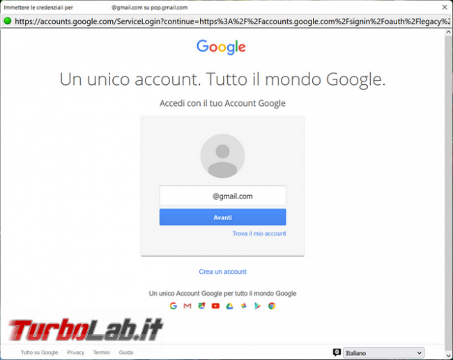 Come abilitare l’accesso Thunderbird Gmail tramite token OAuth 2.0