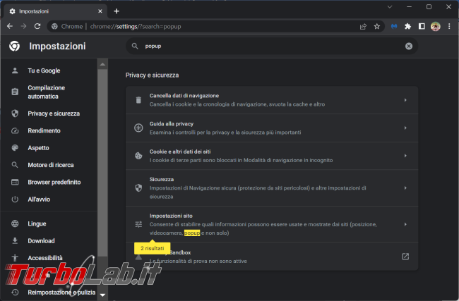 Come abilitare popup Firefox, Chrome Microsoft Edge
