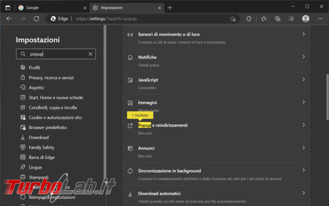 Come abilitare popup Firefox, Chrome Microsoft Edge