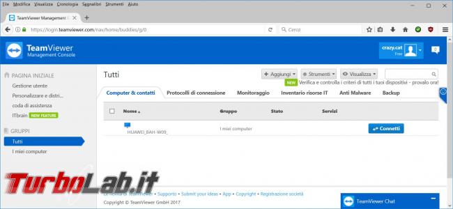 Come accedere remoto dispositivo Android TeamViewer