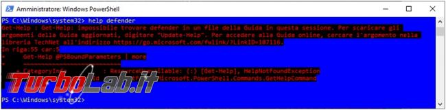 Come aggiornare completamente guide supporto PowerShell