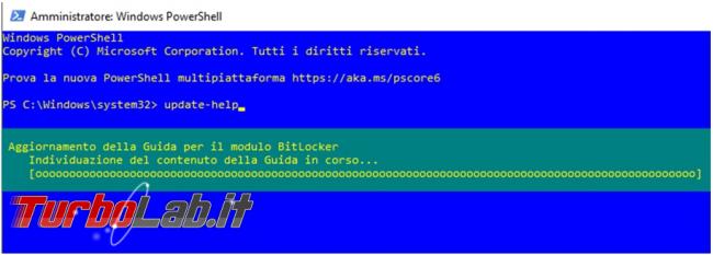 Come aggiornare completamente guide supporto PowerShell