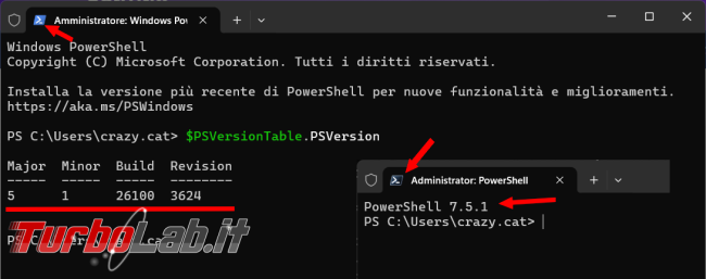 Come aggiornare installare PowerShell 7 direttamente PowerShell