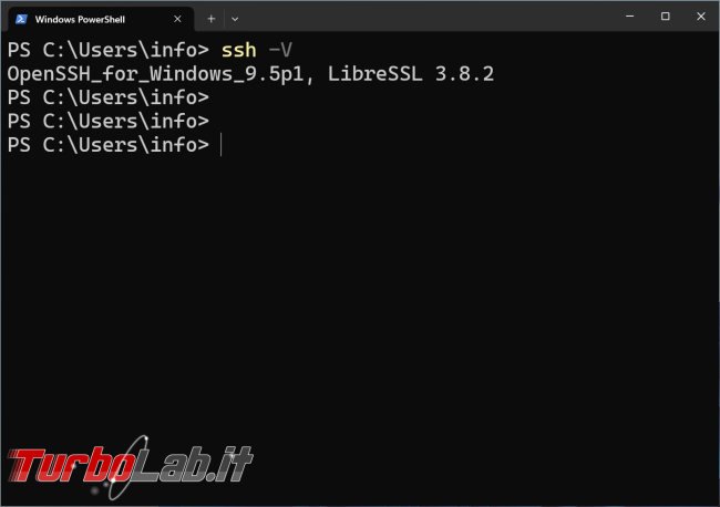 Come aggiornare SSH client server Windows 11 Windows 10 (OpenSSH 9) - zShotVM_1724221274