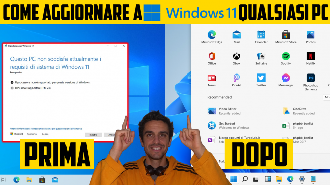 Come aggiornare subito Windows 11 22H2 Aggiornamento 2022, quando non si trova Windows Update - Come aggiornare a Windows 11 qualsiasi PC spotlight