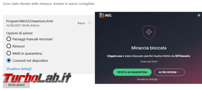 Come aggiungere file cartella lista esclusioni dell’antivirus