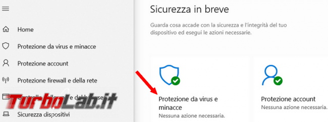 Come aggiungere file cartella lista esclusioni dell’antivirus