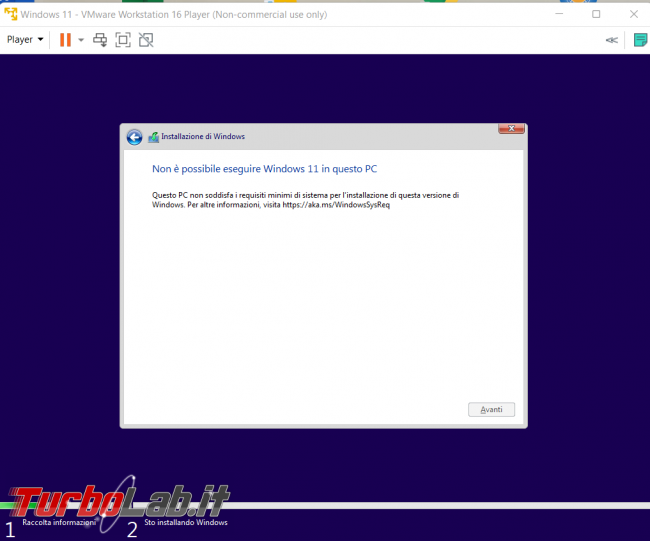 Come aggiungere supporto Vmware Workstation player Free TPM 2.0 così poter installare Windows 11