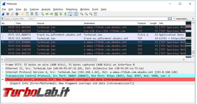 Come analizzare traffico rete Wireshark scoprire connessioni sospette indirizzi non sicuri