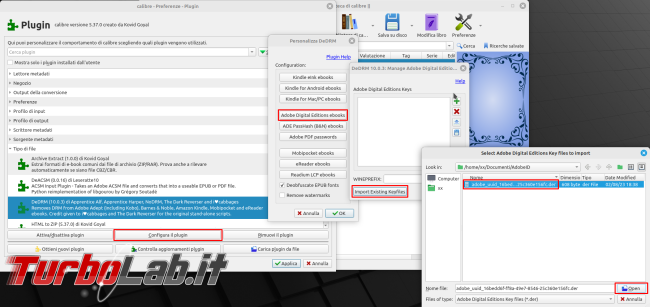 Come aprire file URLLink.acsm direttamente Calibre rimuovere DRM ( soprattutto LINUX!)