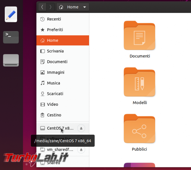 Come aprire (montare) 'immagine ISO Ubuntu linea comando interfaccia grafica (DVD virtuale, guida)