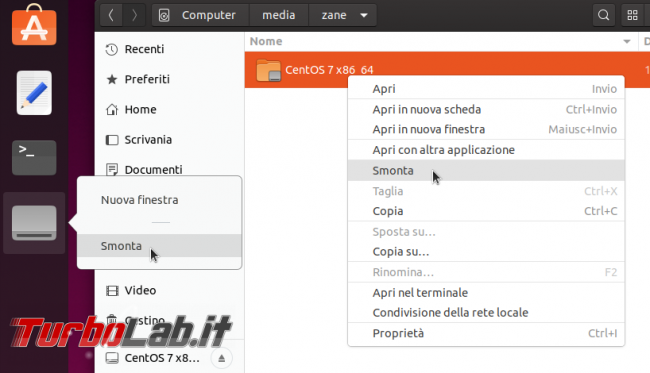 Come aprire (montare) 'immagine ISO Ubuntu linea comando interfaccia grafica (DVD virtuale, guida)