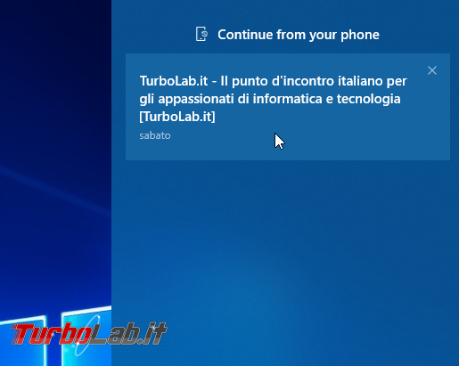 Come aprire PC Windows 10 pagina web visualizzata smartphone Android (&quot;Continua PC&quot;)