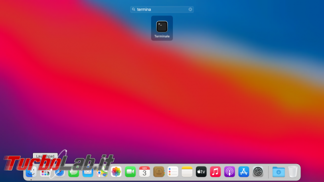 Come aprire Terminale/Prompt comandi Mac (macOS 11 Big Sur)