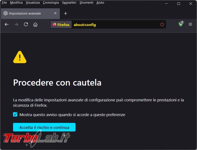 Come attivare/disattivare nuova barra laterale Firefox 133