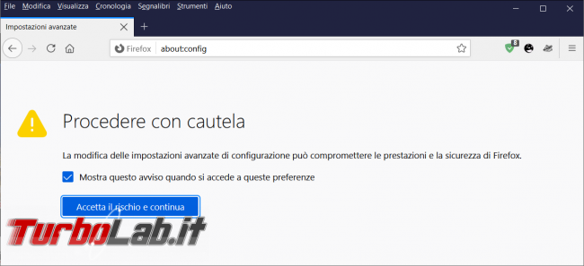 Come attivare/disattivare SkeletonUI Firefox 89