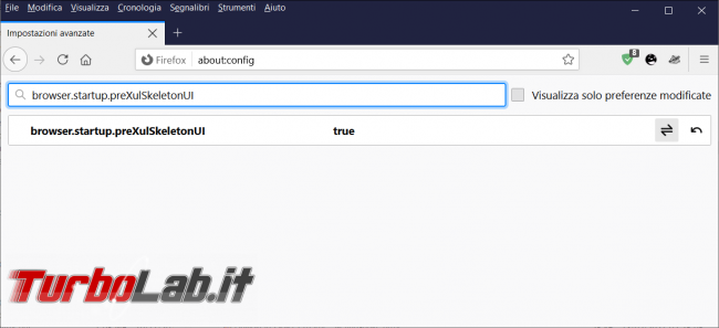 Come attivare/disattivare SkeletonUI Firefox 89