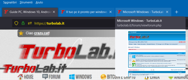 Come attivare l’anteprima tab aperti Firefox 123