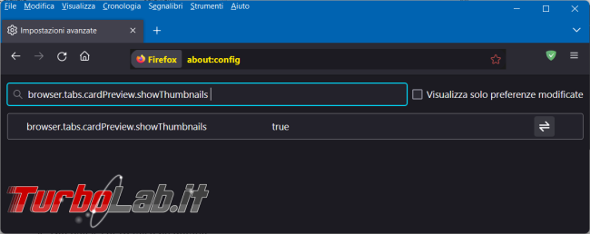 Come attivare l’anteprima tab aperti Firefox 123