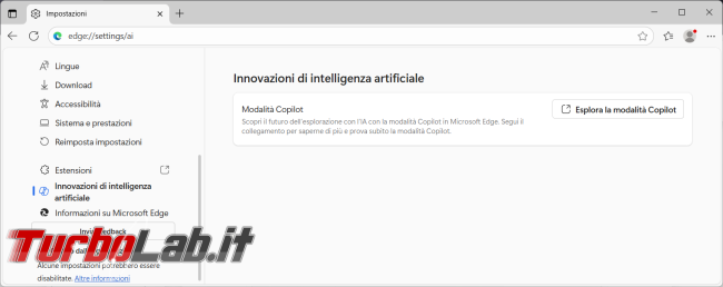 Come attivare modalità Copilot Microsoft Edge