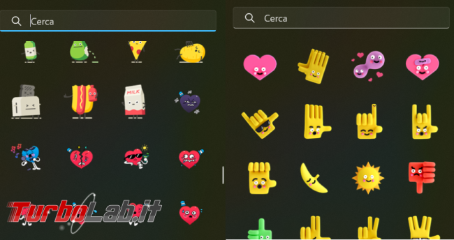 Come attivare stickers (adesivi) desktop Windows 11