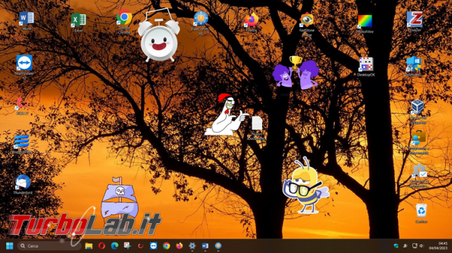 Come attivare stickers (adesivi) desktop Windows 11