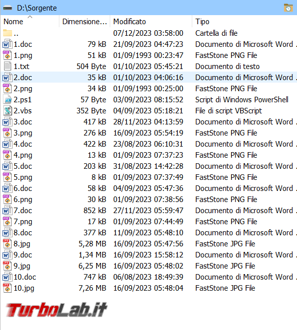 Come automatizzare creazione cartelle, lista file, salvataggio stessi file interno
