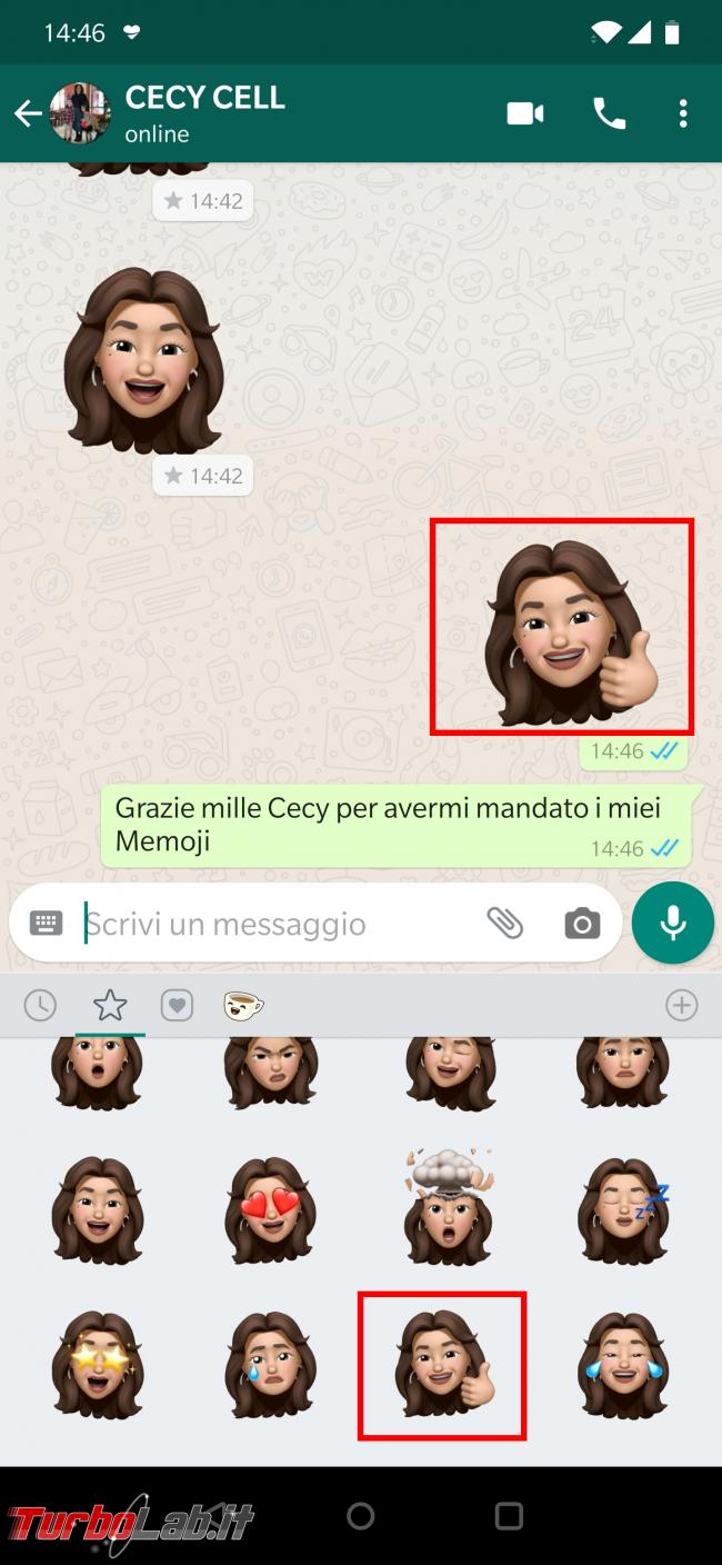 Come avere memoji iPhone Android (WhatsApp)