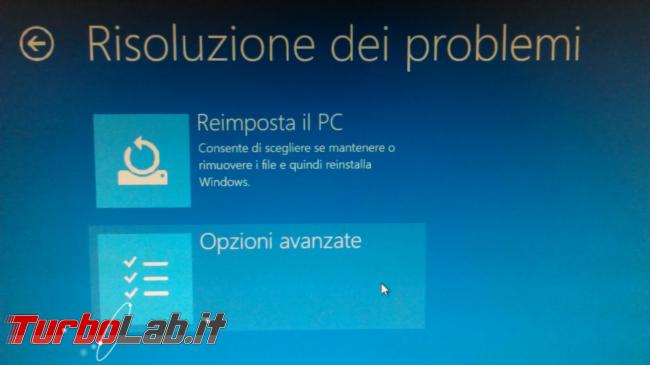 Come avviare computer modalità provvisoria Windows 10