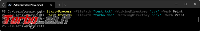 Come avviare processi Start-Process PowerShell