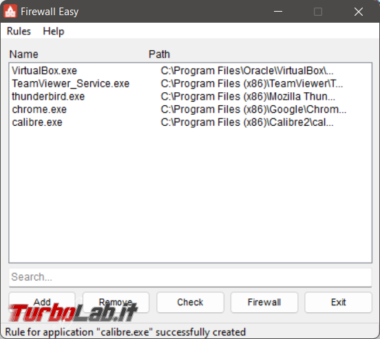 Come bloccare facilmente l’accesso Internet programmi Firewall Easy