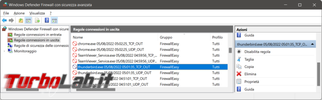 Come bloccare facilmente l’accesso Internet programmi Firewall Easy