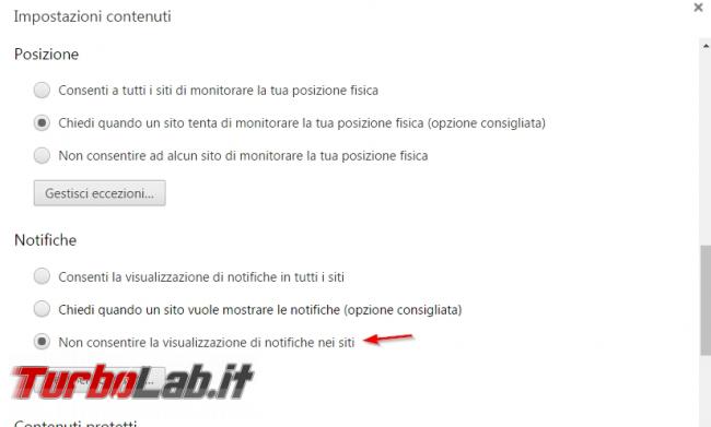 Come bloccare notifiche invadenti Chrome, Firefox ed Edge - Blocco notifiche Chrome