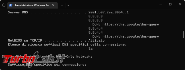 Come cambiare DNS rete riga comando
