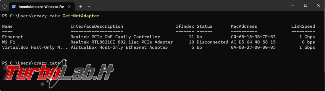 Come cambiare DNS scheda rete PowerShell
