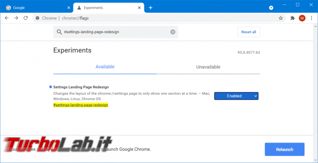 Come cambiare l’aspetto pagina impostazioni Chrome