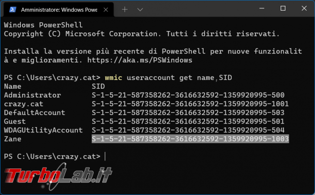 Come cambiare modo corretto nome cartella profilo utente Windows