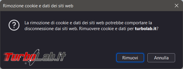 Come cancellare cache cookie singolo sito Firefox Chrome