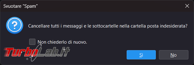 Come cancellare cartella, ricompare dopo eliminazione, cestino posta Thunderbird