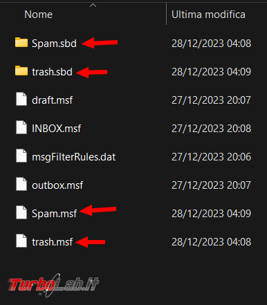 Come cancellare cartella, ricompare dopo eliminazione, cestino posta Thunderbird