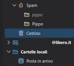 Come cancellare cartella, ricompare dopo eliminazione, cestino posta Thunderbird