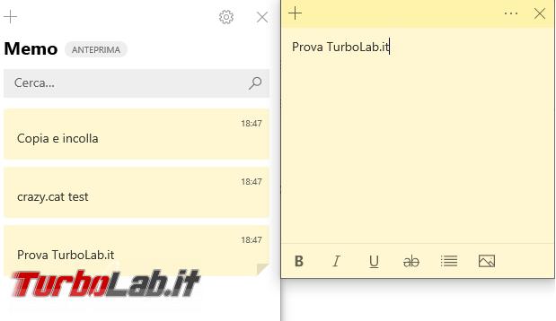 Come cancellare, salvare ripristinare memo (sticky notes) Windows 10