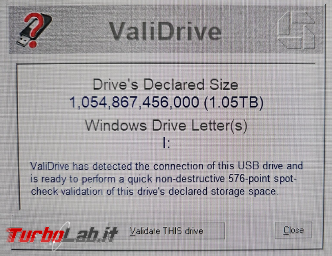 Come capire se dimensioni pendrive sono reali meno