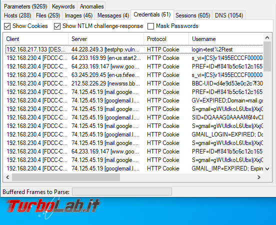 Come catturare indagare traffico rete NetworkMiner