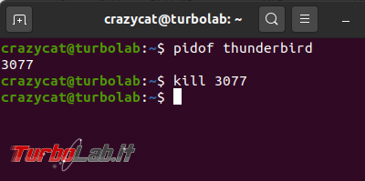 Come chiudere programma bloccato Ubuntu