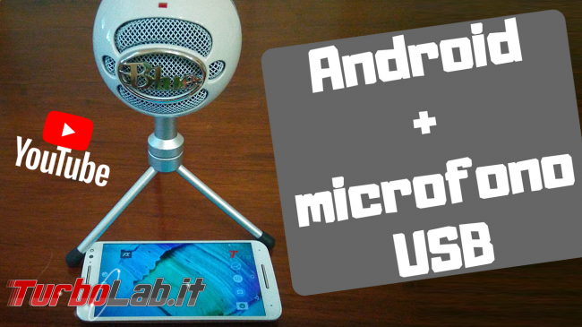 Come collegare microfono USB smartphone Android registrare video fotocamera audio microfono esterno (video-guida) - Android+microfono USB