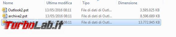 Come compattare archivi posta Microsoft Outlook ridurne dimensioni