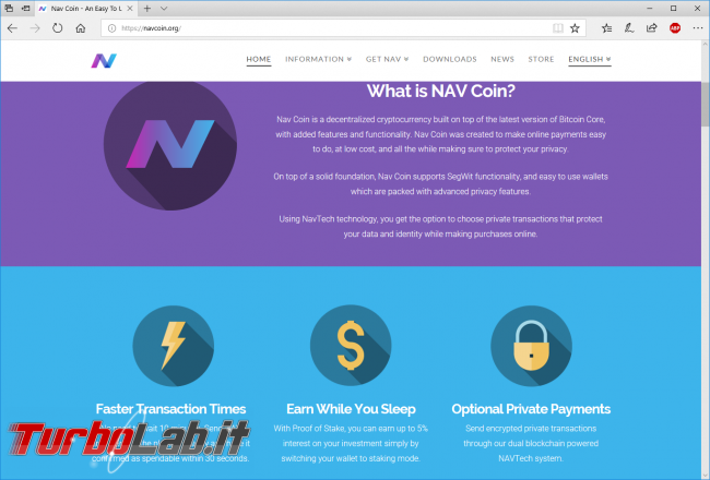 Come comprare NAV Coin guadagnare quando lasciamo acceso PC: guida completa NAV Coin Core (wallet)