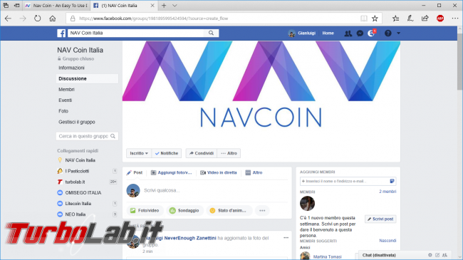 Come comprare NAV Coin guadagnare quando lasciamo acceso PC: guida completa NAV Coin Core (wallet)