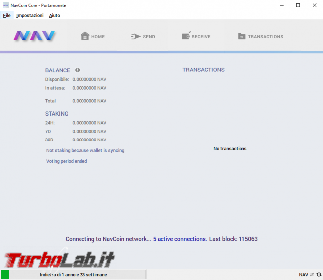 Come comprare NAV Coin guadagnare quando lasciamo acceso PC: guida completa NAV Coin Core (wallet)